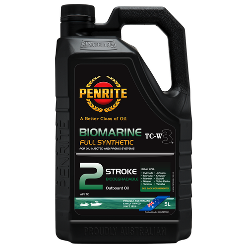 Penrite Biomarine Outboard 2 Stroke Oil (Full Syn.) 5 Litre